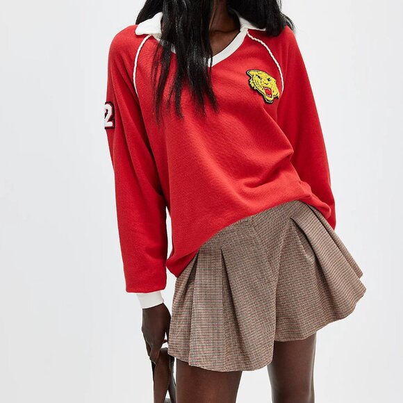 NEW! Free People Prep Sport Raglan Long-Sleeve Tee - Picture 2 of 6